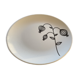 Oval porcelain plate
