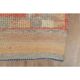 1970s Turkish Oushak Handmade Wool Cotton Orange Runner Rug 92x348