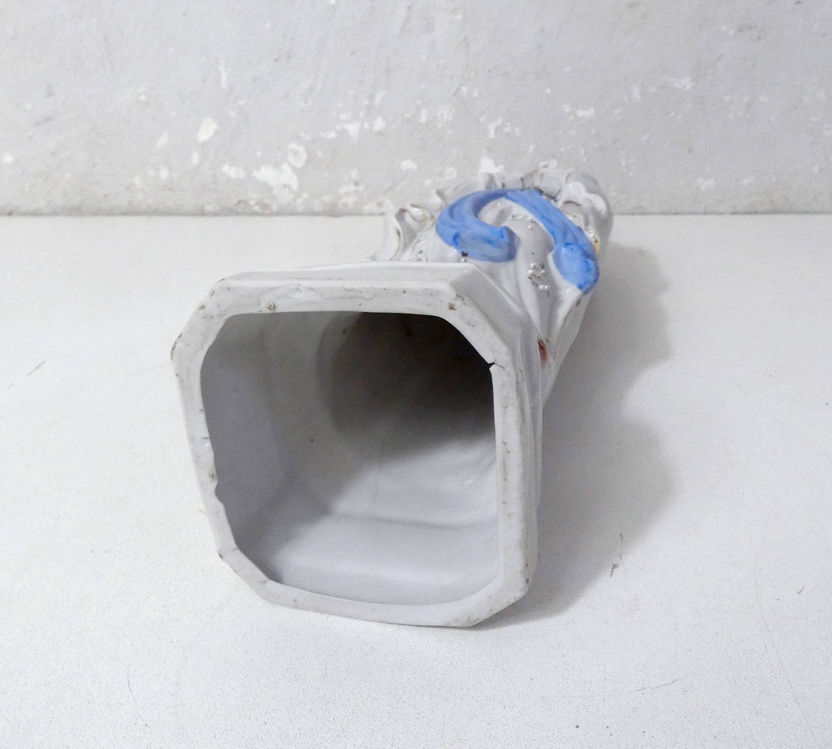 Antique Virgin Mary biscuit statue, 19th century