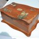 Ancien coffret peint/boîte à ouvrages/bijoux monogrammé CL