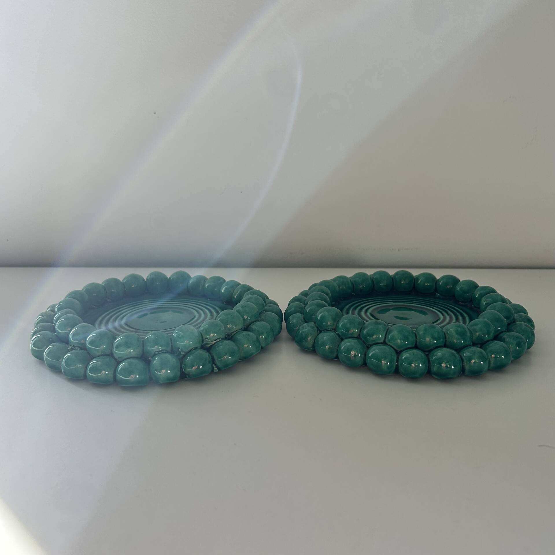 Paire de petits plats C.Darras Antibes 1948