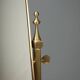 Brass vanity mirror with adjustable tilt