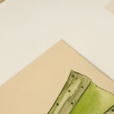 Art Déco Fashion Illustration IV, Gouache on Paper, 36 x 123 cm