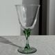 Set of 4 vintage green stemmed glasses H16