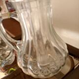 Glass ewer and carafe