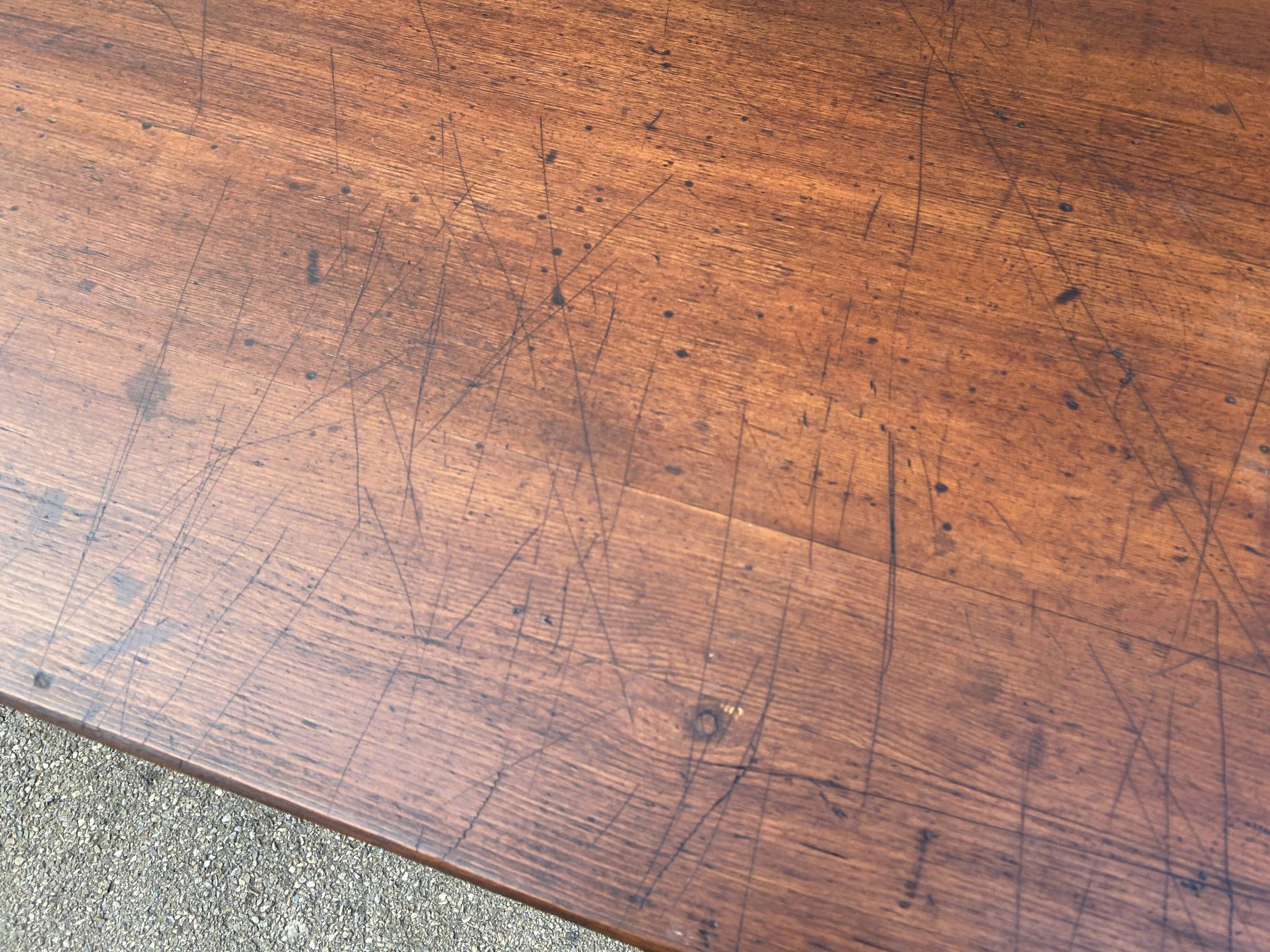 Café table bistro vintage brasserie 1890-1910 cast iron & fir