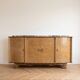 Art Deco buffet in light wood and marble