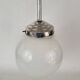 Suspension globe en verre opalin