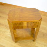 Art Deco walnut pedestal table 1930