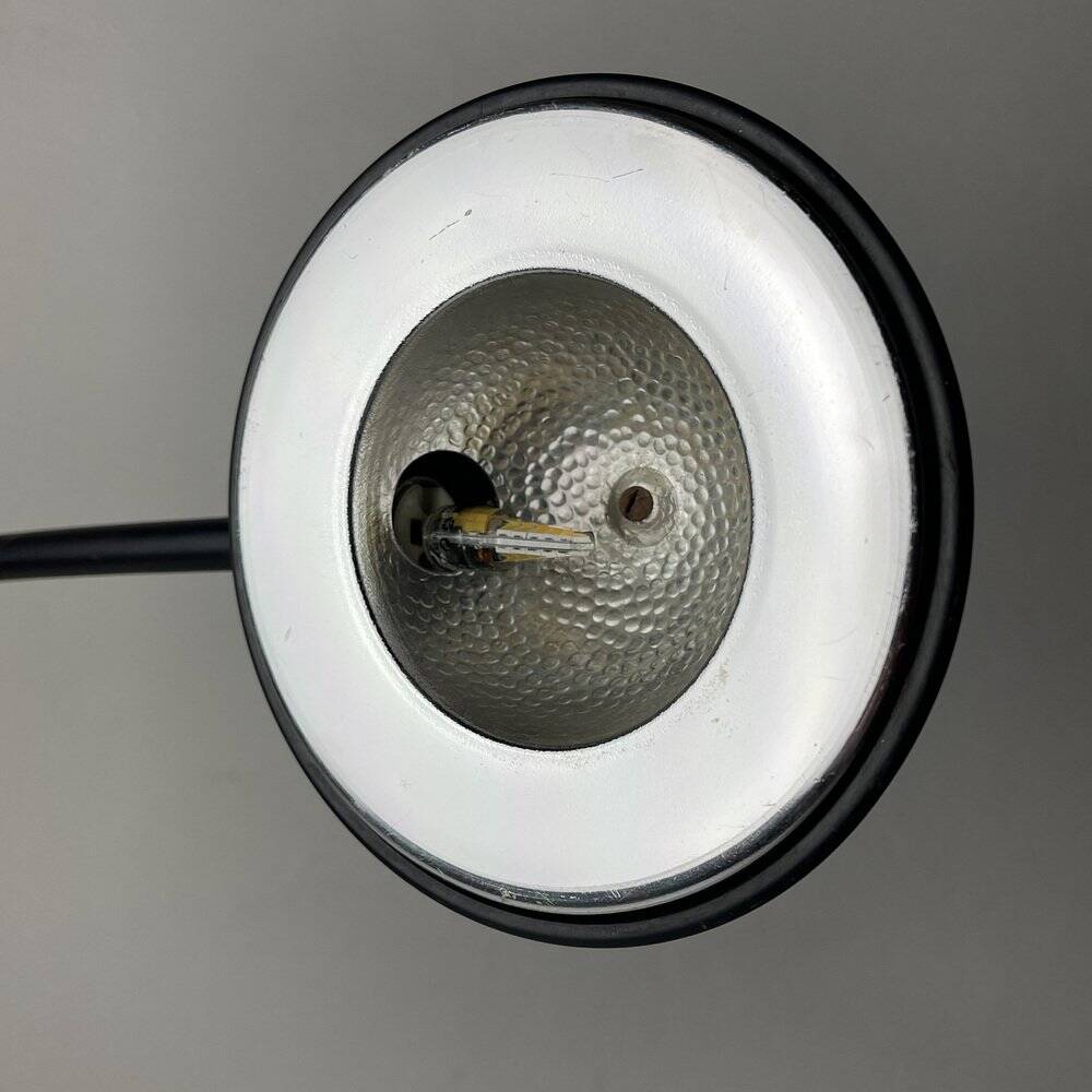 Black Italian desk lamp by C. Zaffaroni Turate, 1980s.