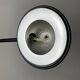 Black Italian desk lamp by C. Zaffaroni Turate, 1980s.
