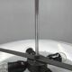 Bauhaus UFO Chandelier by Drupol, Chrome Glass Pendant, 1940s