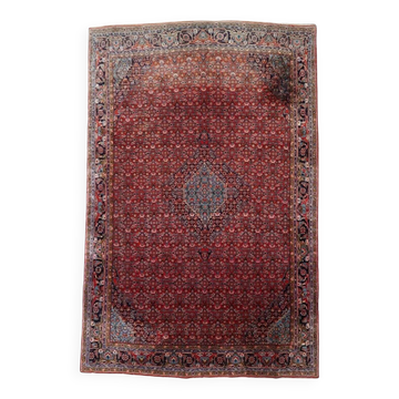 Tapis persan Bidjar antique fait main 7,5' x 10,11' années 1920 - 1C1210