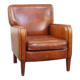 Sheepskin leather armchair