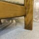 Fauteuil vintage en bois et laine