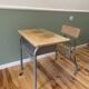The 1950 school desk with its integrated chair