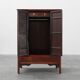 Large wooden Chinese 19th Century Qing Dynasty Wedding or Tapering Cabinet