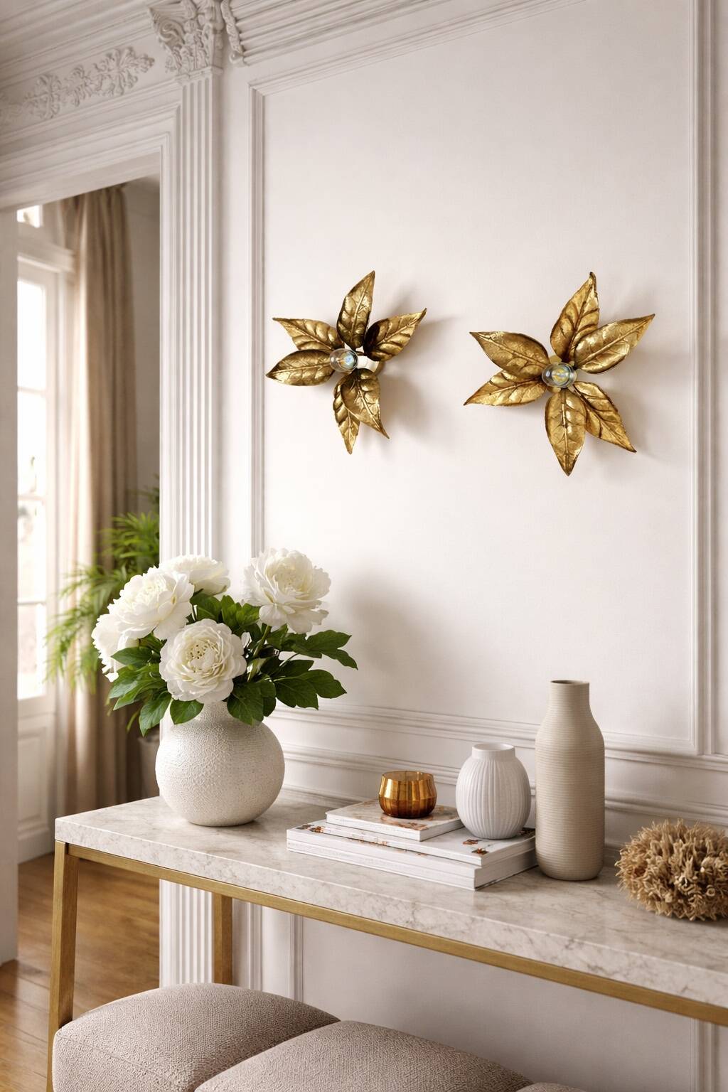 Pair of wall sconces by Willy Daro