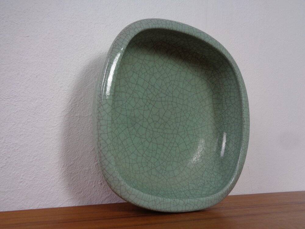 Craquele Glaze Ceramic 5749 Bowl by Friedgard Glatzle for Karlsruher Majolika, 1950s