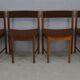 Table rondes et chaises en teck par Mcintosh
