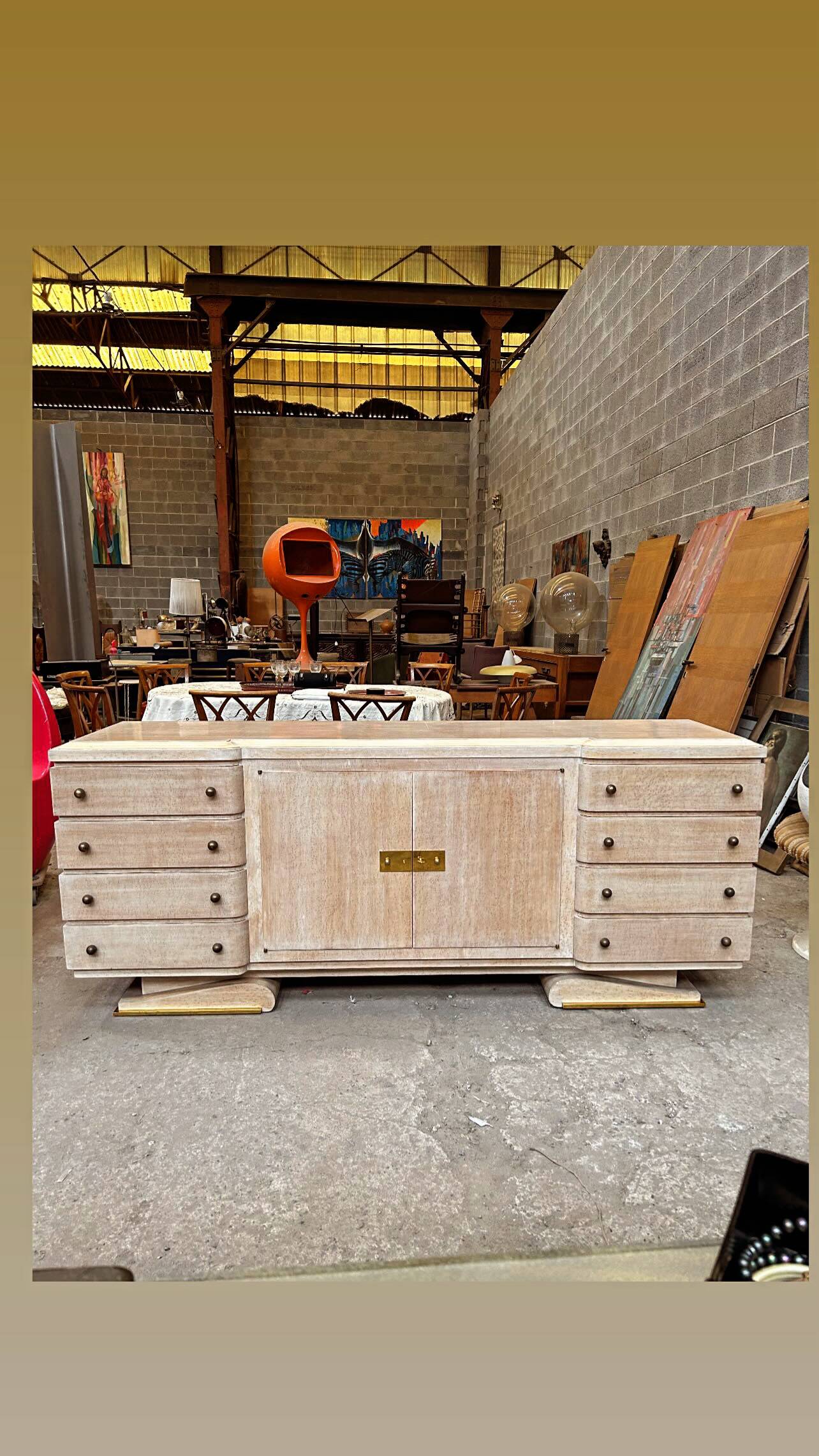 Luxurious sideboard, crafted by journeymen of the guild, 1940s, Art Deco