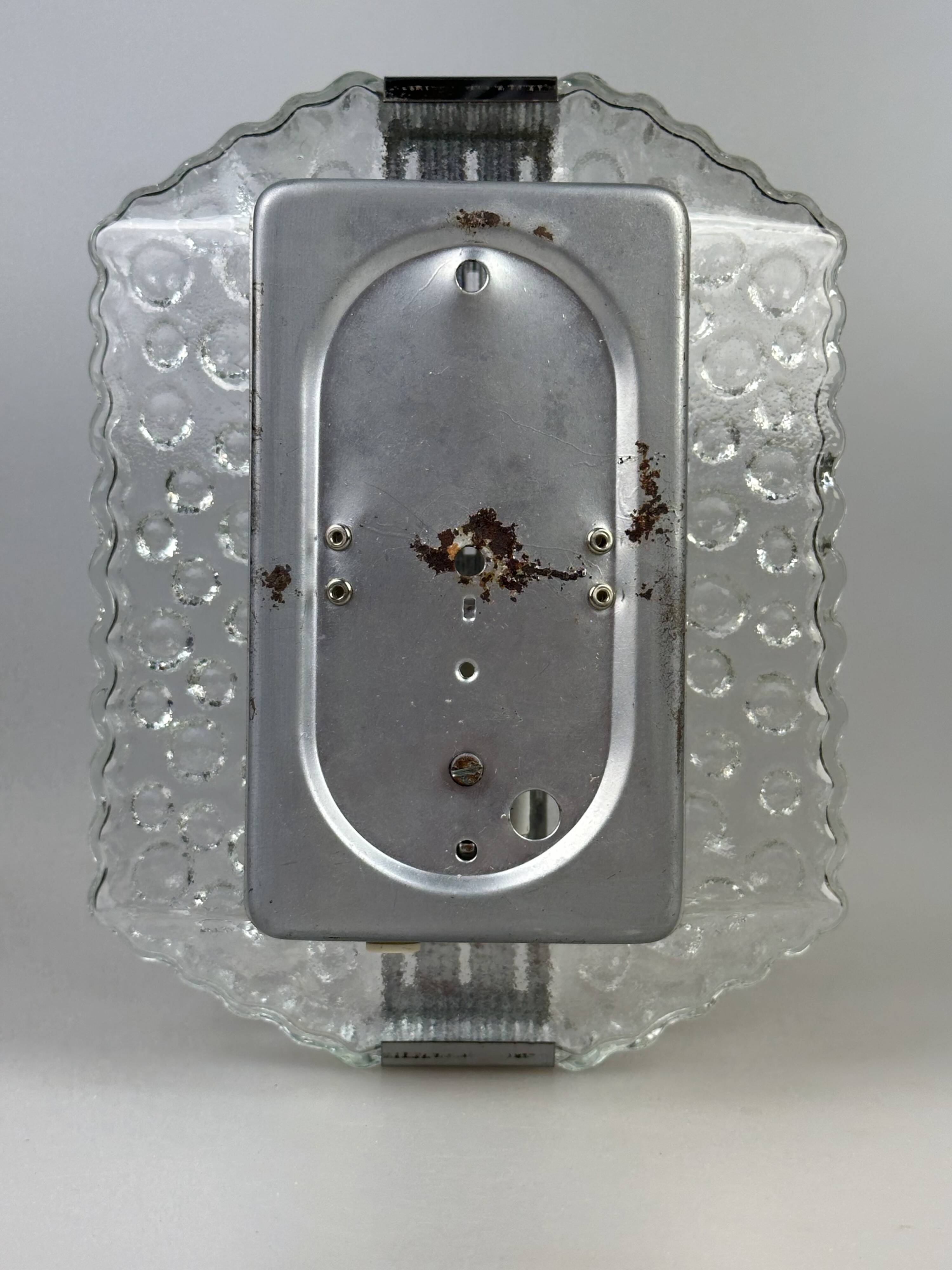 1960s/70s Bubble Wall Lamp, Chrome & Glass, Space Age by Hustadt Leuchten