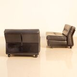 Set of 5 "Amanta" armchairs by Mario Bellini for C&B Italia 80's