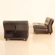 Set of 5 "Amanta" armchairs by Mario Bellini for C&B Italia 80's