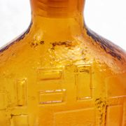 Carafe en verre ambré Empoli, Italie 1960
