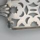 Absinthe spoon and tongs in silver-plated metal with hallmark