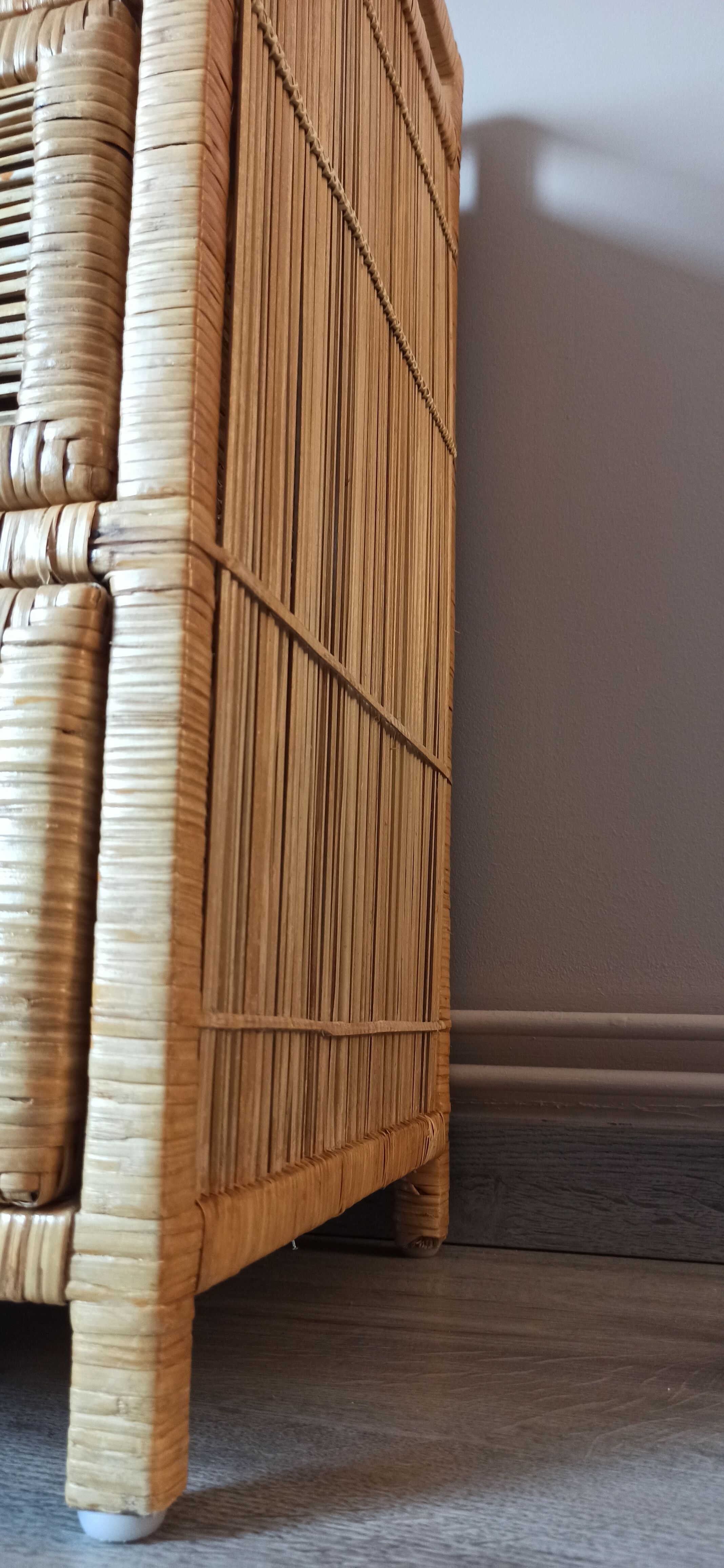 Extra cabinet 3 wicker rattan drawers