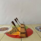 Vintage wall coat rack - 3 hooks