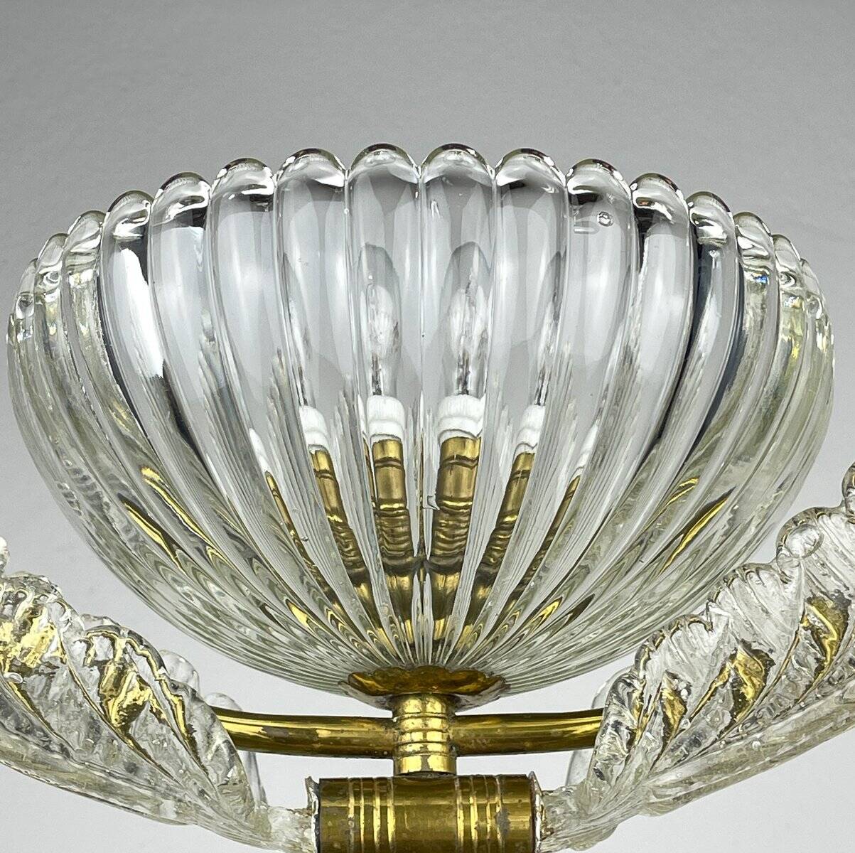 Murano chandelier by Ercole Barovier Barovier & Toso, Italy, 1930s