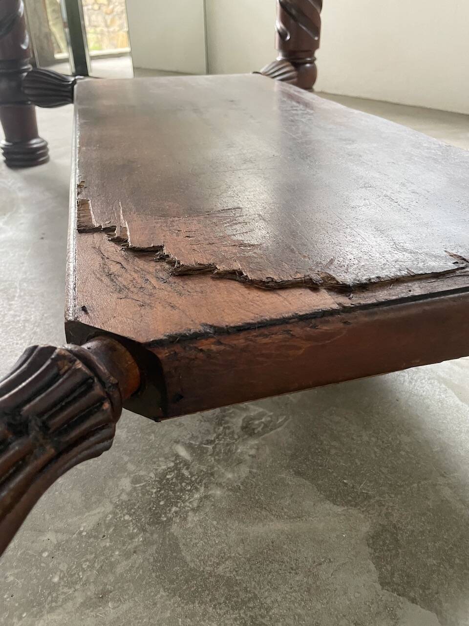 Bureau console acajou 1900