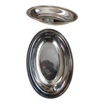 silver-plated metal service trays, Le Mondial silverware