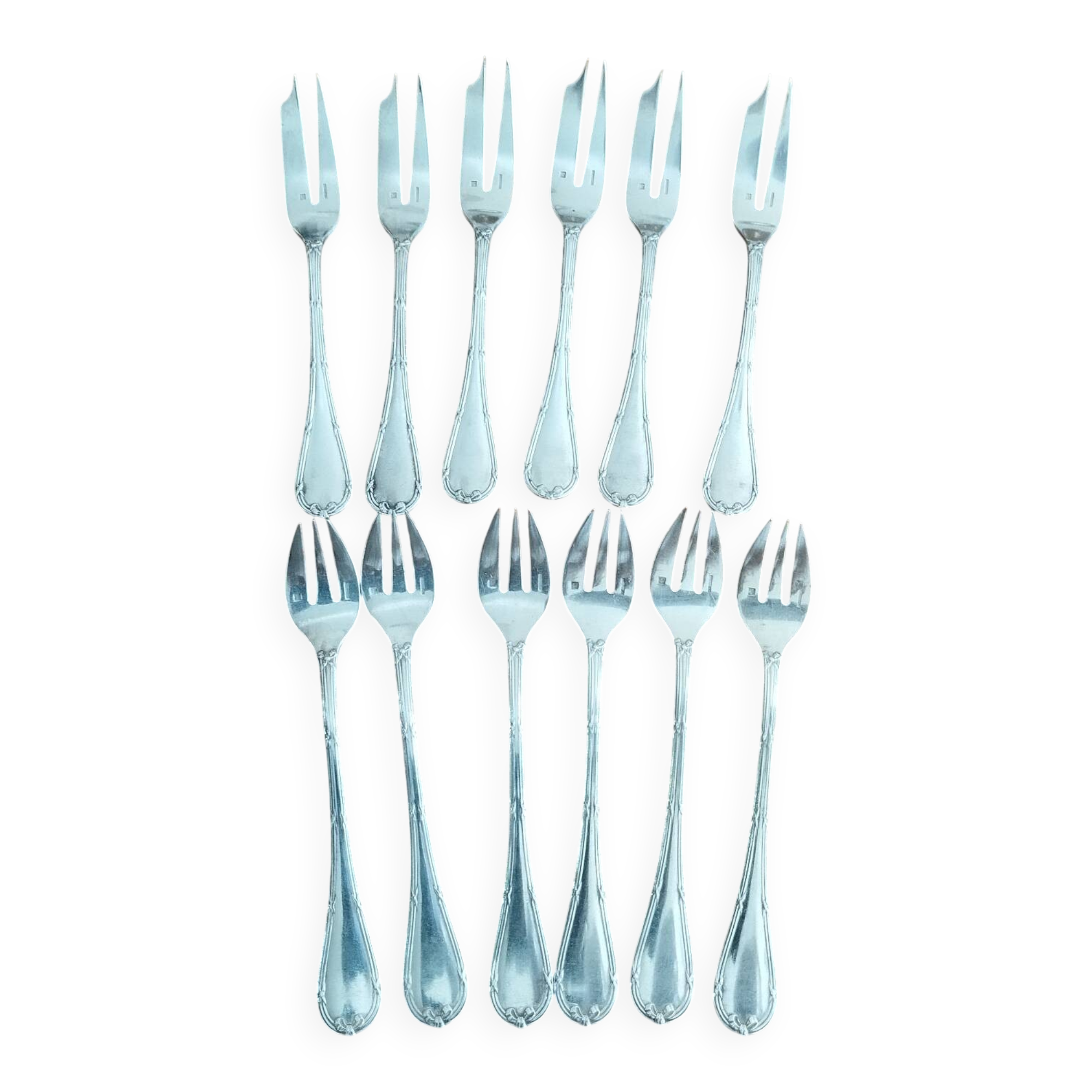Christofle silver-plated fish cutlery