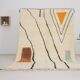 Beni Ouarain Berber rug, nomadic lines, 3*2m.