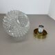 Modernist  "pineapple" ceiling light by glashütte limburg attrib., germany 1970