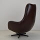 Mid-century Rotating Armchair,Leatherette,1980's.