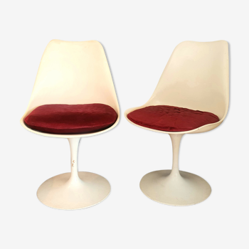 Pair of chairs by Eero Saarinen for Knoll