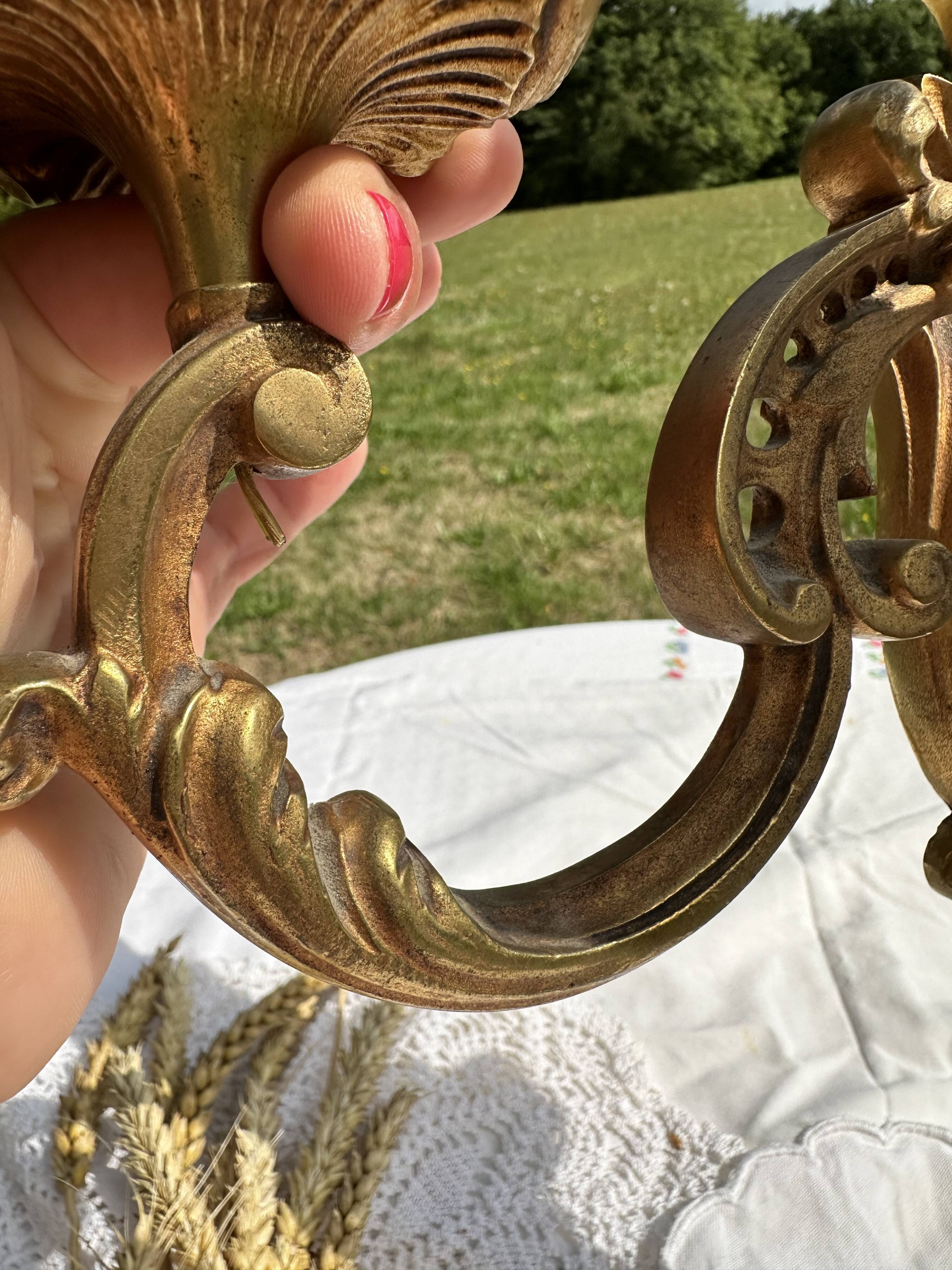 Magnificent 19th Century Louis XV Style Gilt Bronze Wall Candle Holder