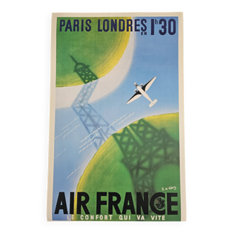 Air France poster - Paris - London