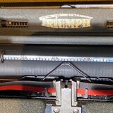 Triumph perfekt typewriter with its transport box.