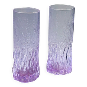 6 verres à long drink Alexandrite - Italie des années 1970