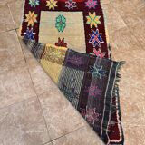 Unique Moroccan Rug - Vintage Art Deco Rug - Boucharouit Rug