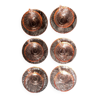 Set of 6 Rosaline Arcoroc cups