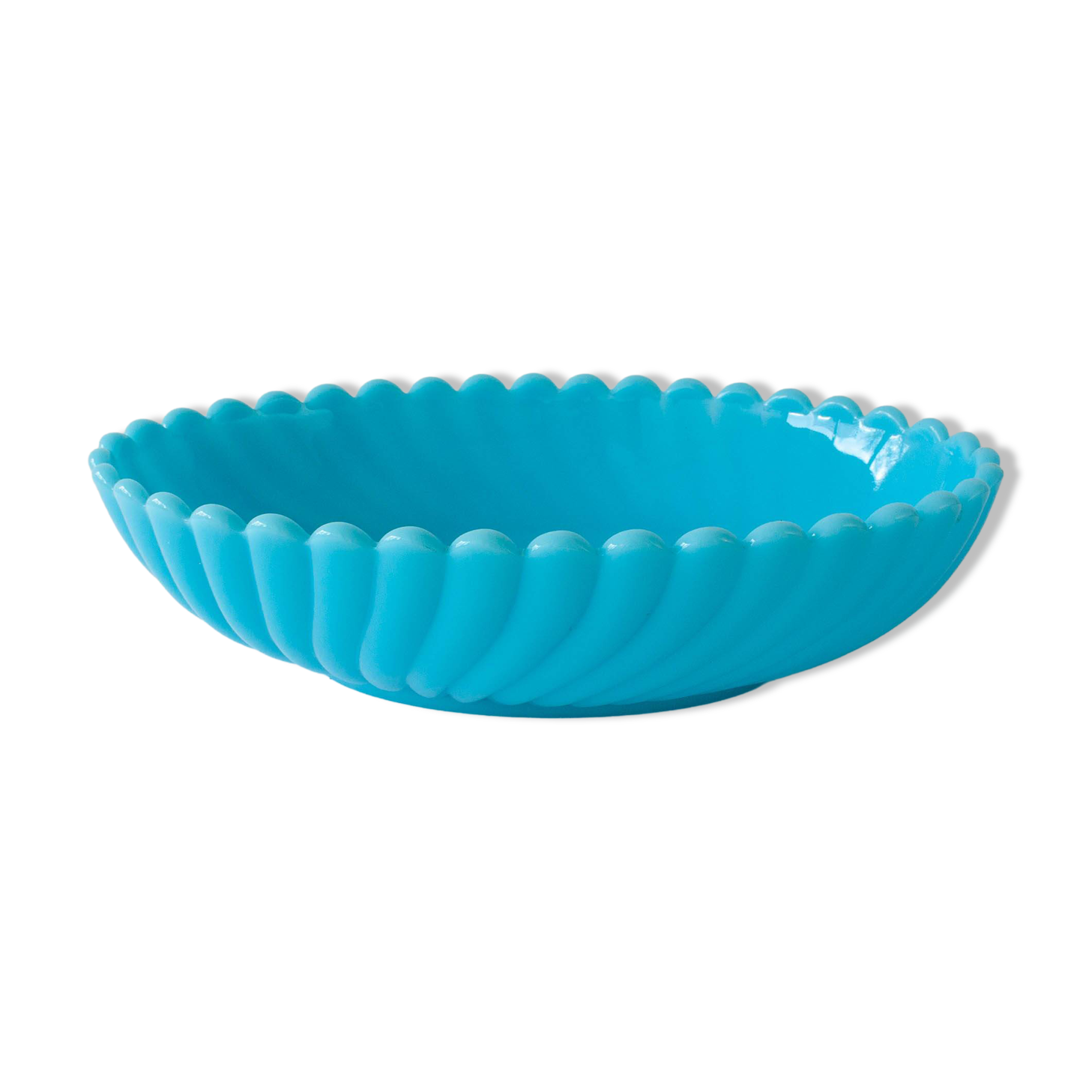 1940s Art Deco Portuguese Glass Bowl by IVIMA