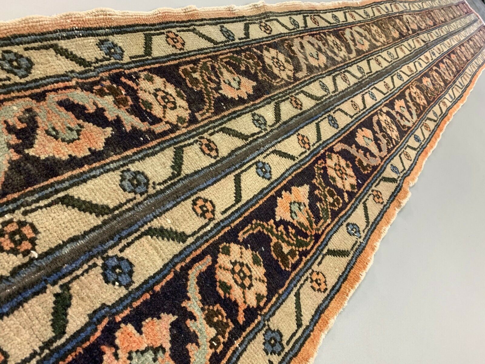 Turkish narrow runner 368x50 cm wool