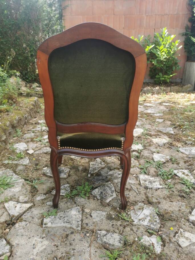 Chaise velours empire