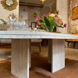 Travertine coffee table 70s